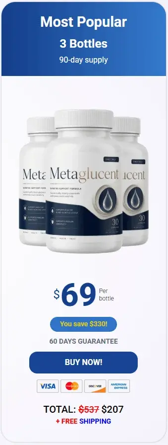 MetaGlucent + Buy Three Bottles